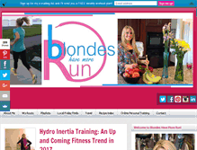 Tablet Screenshot of blondeshavemorerun.com